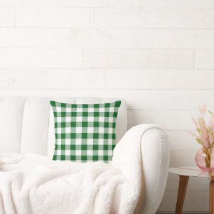Cojín Decorativo Green Buffalo Plaid Check Farmhouse Decoración