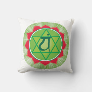 Cojín Decorativo Green Chakra Heart Chakra Anahata Pilliow