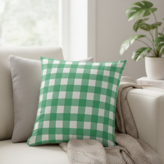Cojín Decorativo Green Checkered Decorative Pillow (Subido por el creador)