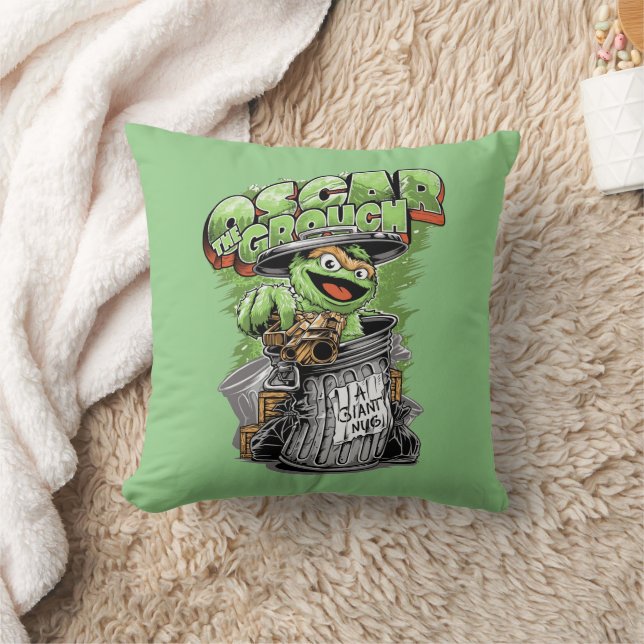 Cojín Decorativo Green Garbage Monster (Manta)