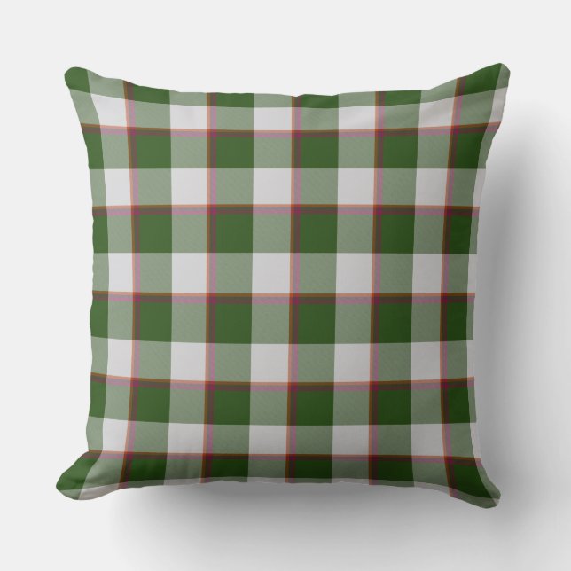 Cojín Decorativo Green House and Mischka Gray Plaid (Anverso)