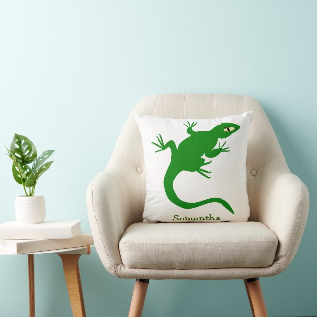 Cojín Decorativo Green Lizard Design Personalised (Silla)