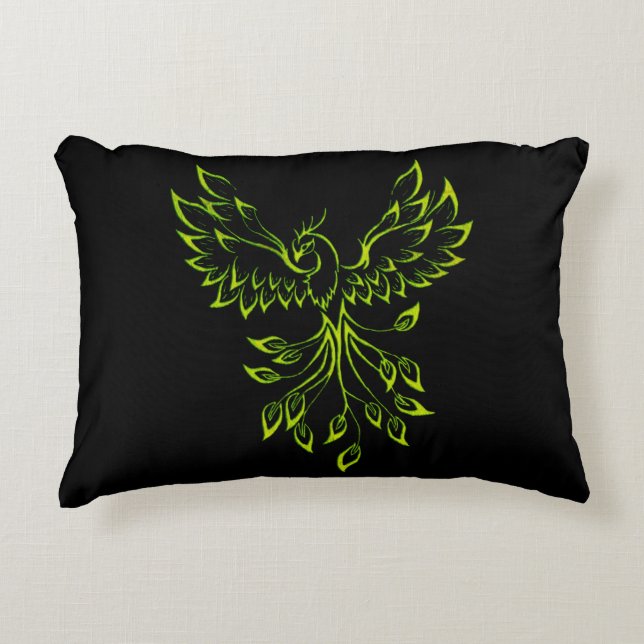 Cojín Decorativo Green Phoenix Rises (Anverso)