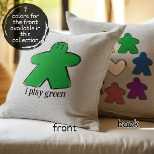 Cojín Decorativo Green Rainbow Meple Board Game Love
