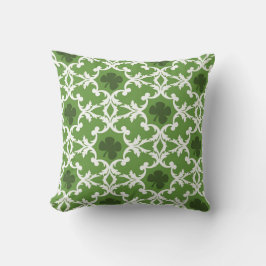 Cojín Decorativo Green Shamrock Damask