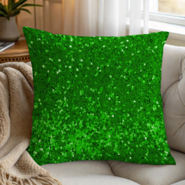 Cojín Decorativo Green sparkling glitter pattern