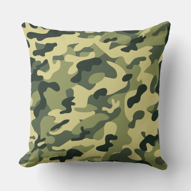 Cojín decorativo Green Tan Camo (Anverso)