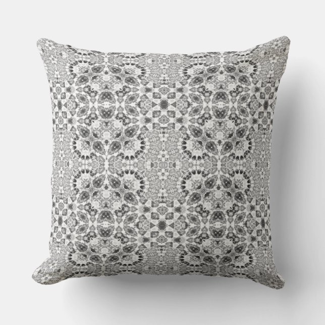 Cojín Decorativo Grey abstract ethnic ornament decor  (Anverso)
