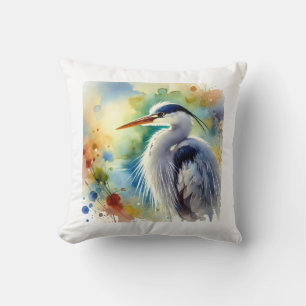 Cojín Decorativo Grey Heron 080724AREF119 - Watercolor