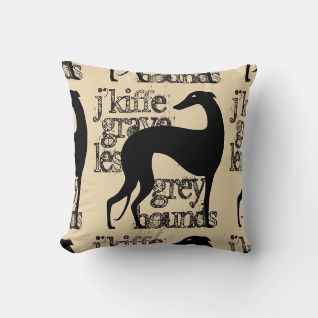 Cojín Decorativo Greyhound Kiffé (Anverso)