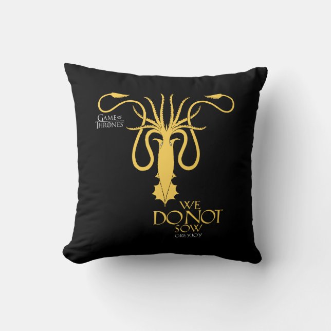 Cojín Decorativo Greyjoy Sigil - No Sembramos (Anverso)