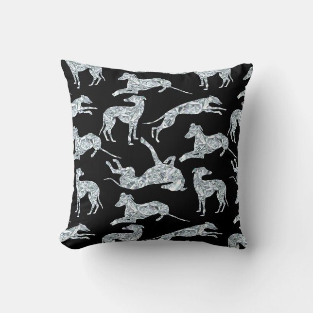 Cojín Decorativo Greyt Diamond Greyhounds (Anverso)