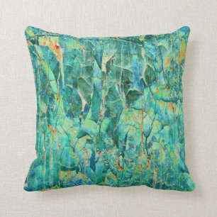 Cojín Decorativo Grietas en azul