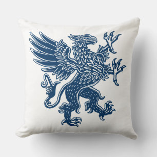 Cojín Decorativo Griffin - Estilo azul índigo