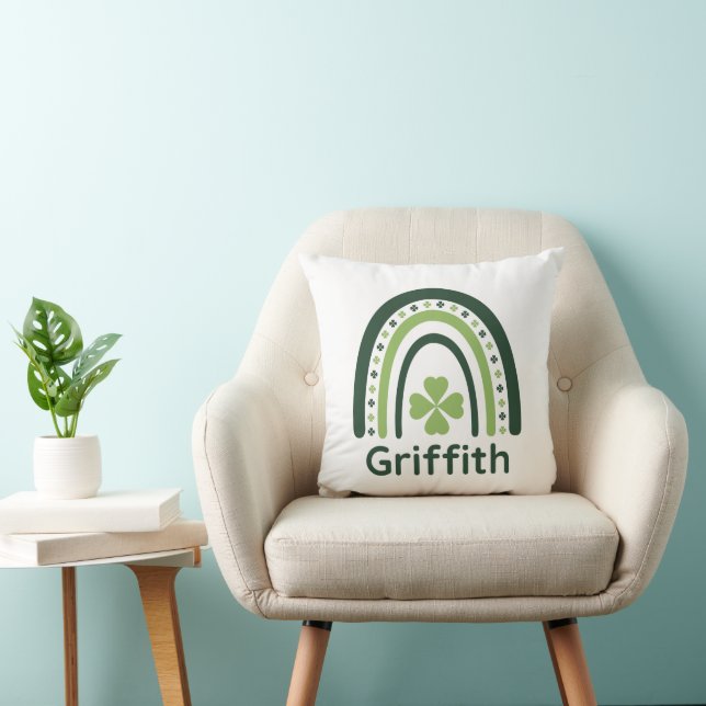 Cojín Decorativo Griffith Clover Boho Arcoíris (Silla)