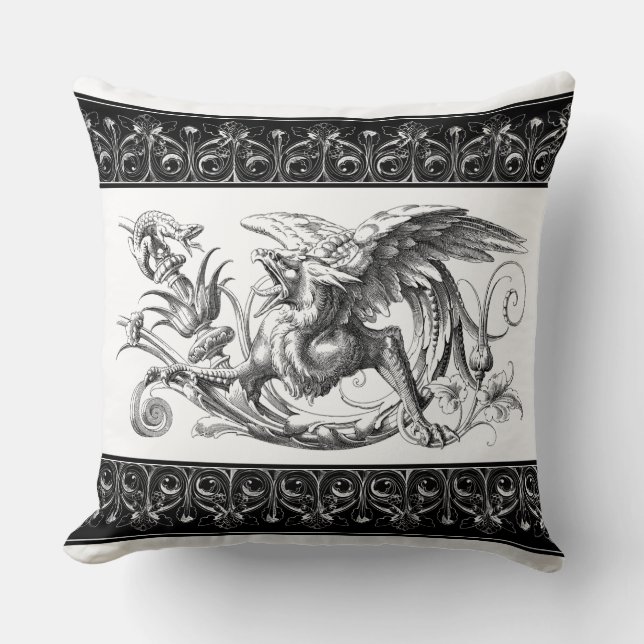 Cojín Decorativo Grifo Real (Anverso)