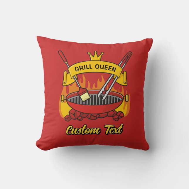 Cojín Decorativo Grill Queen (Anverso)