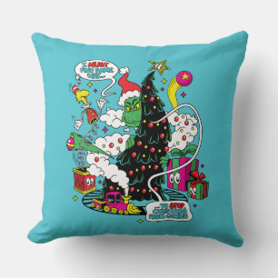 Cojín Decorativo Grinch Colorful Navidades Graphic