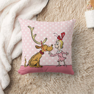 Cojín Decorativo Grinch   Max & Cindy Lou Who