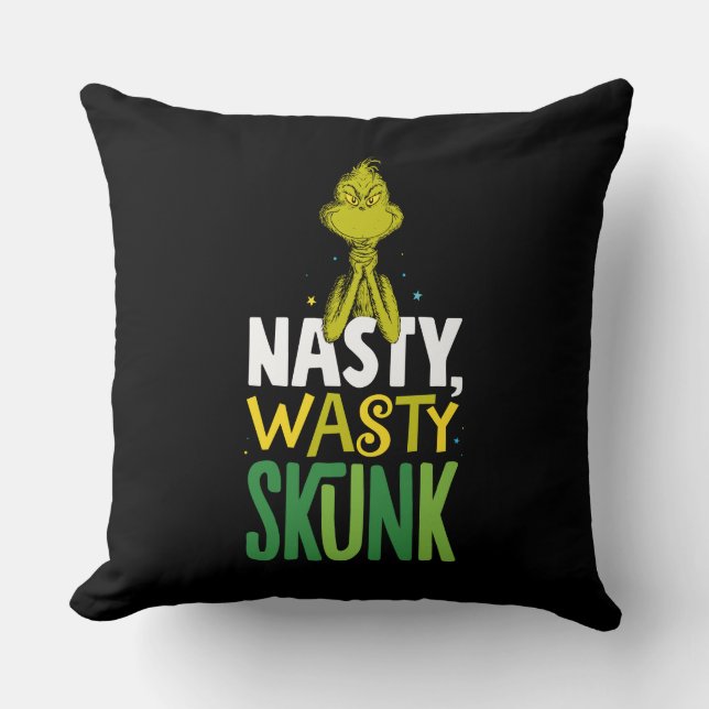 Cojín Decorativo Grinch | Nasty Wasty Skunk (Anverso)
