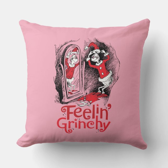 Cojín Decorativo Grinch | Sintiéndose Gruñón (Anverso)