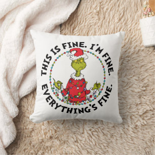 Cojín Decorativo Grinch   Todo está bien