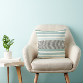 Cojín Decorativo Gris amarillo Aqua Off White Arrow Herringbone