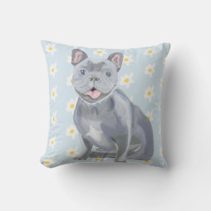 Cojín Decorativo Gris azul Frenchie