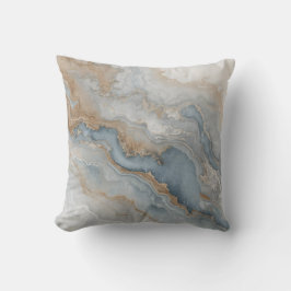 Cojín Decorativo Gris Azul Polvoriento Beige Marrón Abstracto 40cm