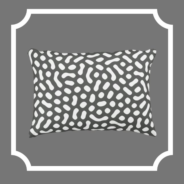 Cojín Decorativo Gris con forma de Bean de gelatina blanca (Subido por el creador)