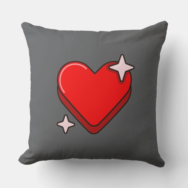 Cojín decorativo gris de 20" x 20" (Anverso)