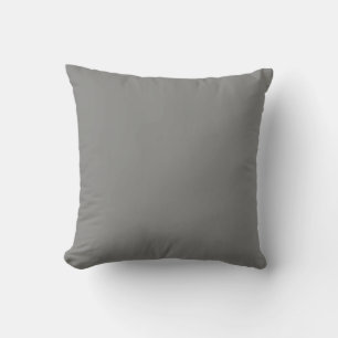 Cojín Decorativo Gris de la banda (color sólido)