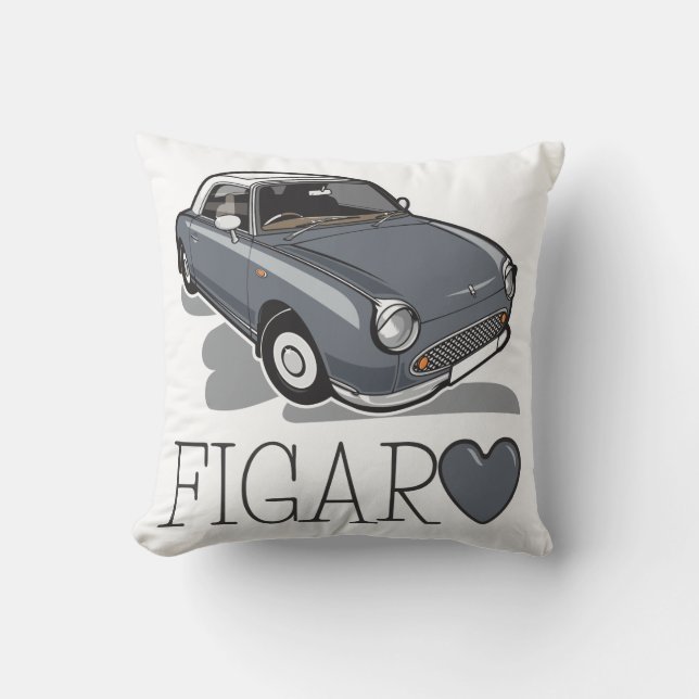 Cojín Decorativo Gris de Nissan Figaro Lapiz (Anverso)