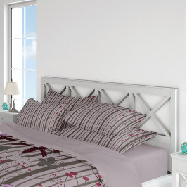 Cojín Decorativo gris floral de liner