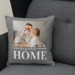 Cojín Decorativo Gris fotográfico moderno Es bueno ser regalo de ci<br><div class="desc">Gris fotográfico moderno Es bueno ser regalo de citas de casa</div>