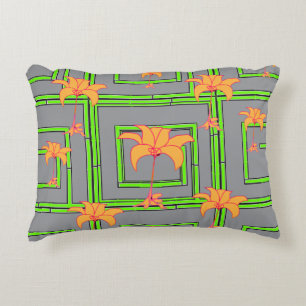 Cojín Decorativo Gris Geo Floral