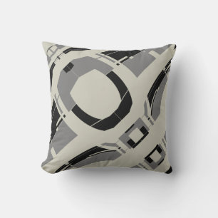 Cojín Decorativo Gris negro sobre diseño de nave espacial grisáceo 