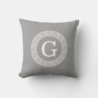 Cojín Decorativo Gris oscuro qué marco de cadena de clave griega mo