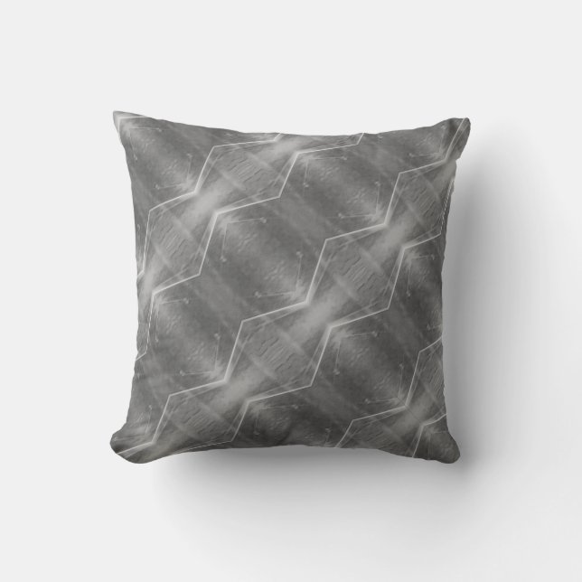 Cojín Decorativo Gris plateado (Anverso)