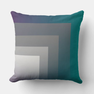 Cojín Decorativo gris púrpura verde azulado