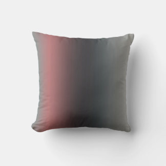 Cojín Decorativo Gris, rosa, gradiente negro, Ombre.