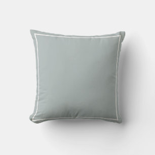 Cojín Decorativo Gris sólido/verde