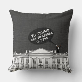 Cojín Decorativo Gris White Yo Trump Regresa La Casa Blanca