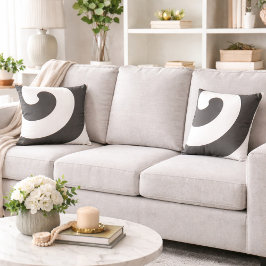 Cojín Decorativo Gris y nalgas blancas