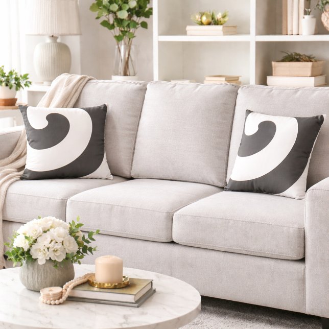 Cojín Decorativo Gris y nalgas blancas (Subido por el creador)