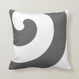 Cojín Decorativo Gris y nalgas blancas