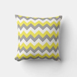 Cojín Decorativo Gris y zigzag blanco Daffodil 2