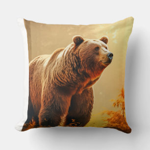 Cojín Decorativo Grizzly Bear Animal Wilderness Colorness