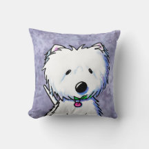 Groomed y espléndida KiniArt Westie Pillow