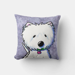 Cojín Decorativo Groomed y espléndida KiniArt Westie Pillow